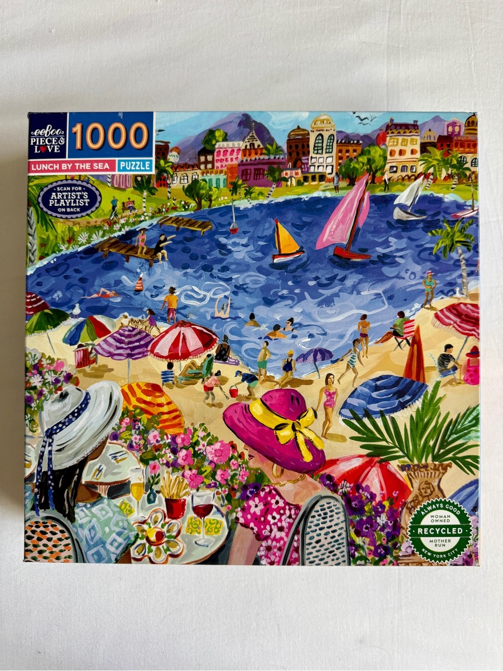Eeboo 'Lunch by the Sea' 1000-Piece Jigsaw Puzzle